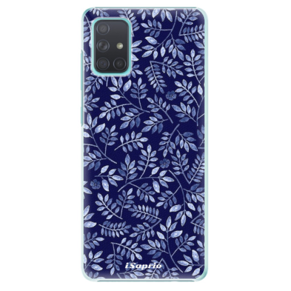 Plastové pouzdro iSaprio - Blue Leaves 05 - Samsung Galaxy A71