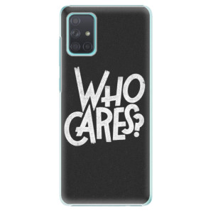 Plastové pouzdro iSaprio - Who Cares na mobil Samsung Galaxy A71