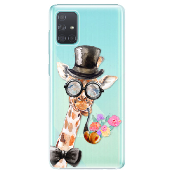 Plastové pouzdro iSaprio - Sir Giraffe - Samsung Galaxy A71
