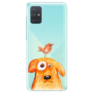 Plastové pouzdro iSaprio - Dog And Bird na mobil Samsung Galaxy A71