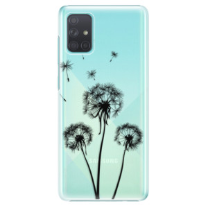 Plastové pouzdro iSaprio - Three Dandelions - black na mobil Samsung Galaxy A71