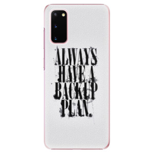 Plastové pouzdro iSaprio - Backup Plan na mobil Samsung Galaxy S20