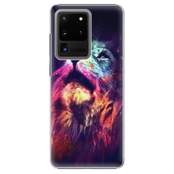 Plastové pouzdro iSaprio - Lion in Colors - Samsung Galaxy S20 Ultra