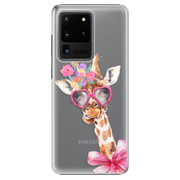 Plastové pouzdro iSaprio - Lady Giraffe - Samsung Galaxy S20 Ultra