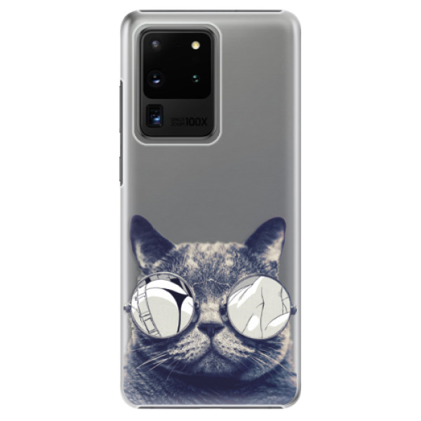 Plastové pouzdro iSaprio - Crazy Cat 01 - Samsung Galaxy S20 Ultra