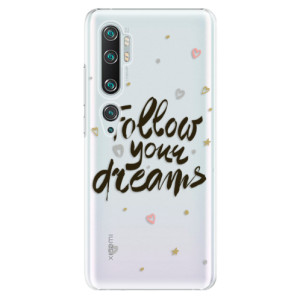 Plastové pouzdro iSaprio - Follow Your Dreams - black na mobil Xiaomi Mi Note 10 / Note 10 Pro