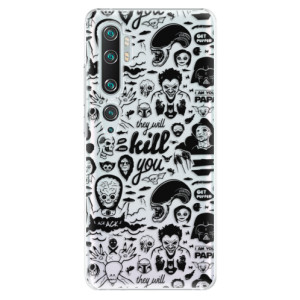Plastové pouzdro iSaprio - Comics 01 - black na mobil Xiaomi Mi Note 10 / Note 10 Pro