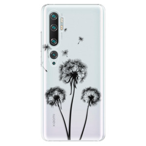 Plastové pouzdro iSaprio - Three Dandelions - black na mobil Xiaomi Mi Note 10 / Note 10 Pro