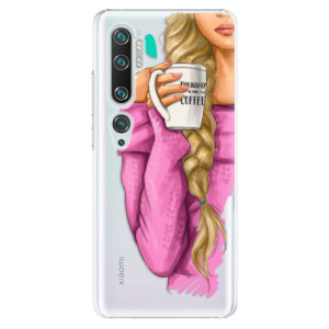 Plastové pouzdro iSaprio - My Coffe and Blond Girl na mobil Xiaomi Mi Note 10 / Note 10 Pro