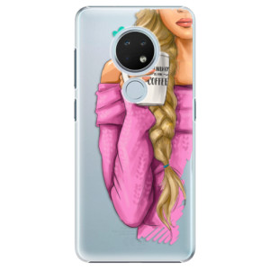 Plastové pouzdro iSaprio - My Coffe and Blond Girl na mobil Nokia 6.2