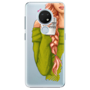 Plastové pouzdro iSaprio - My Coffe and Redhead Girl na mobil Nokia 6.2