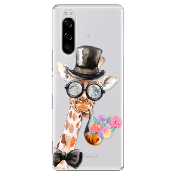 Plastové pouzdro iSaprio - Sir Giraffe - Sony Xperia 5