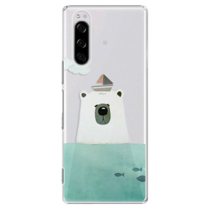Plastové pouzdro iSaprio - Bear With Boat na mobil Sony Xperia 5 - poslední kus za tuto cenu