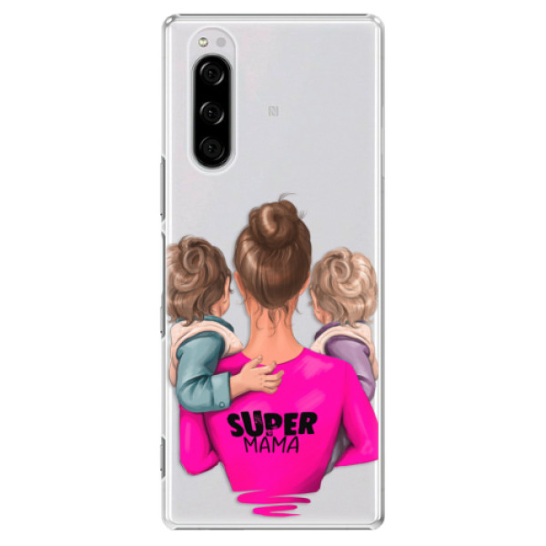 Plastové pouzdro iSaprio - Super Mama - Two Boys - Sony Xperia 5