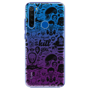 Plastové pouzdro iSaprio - Comics 01 - black na mobil Xiaomi Redmi Note 8T