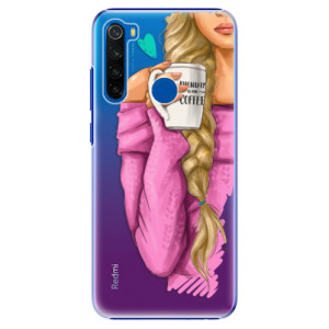 Plastové pouzdro iSaprio - My Coffe and Blond Girl na mobil Xiaomi Redmi Note 8T