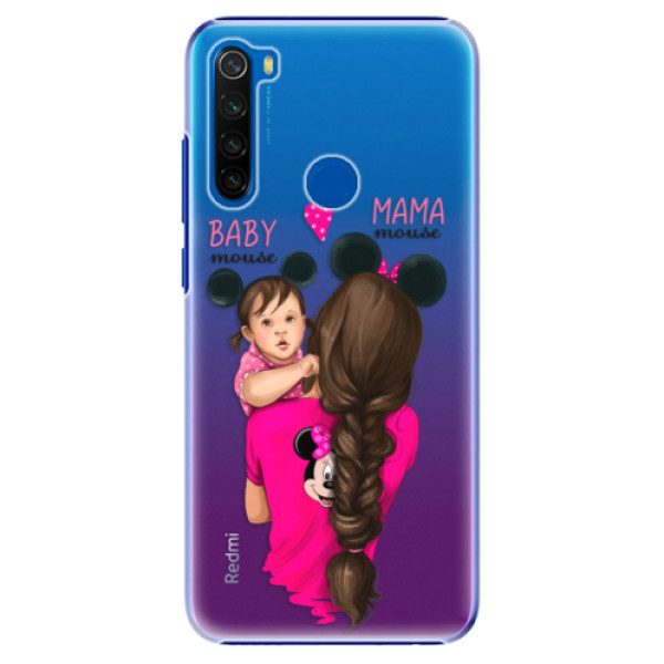 Plastové pouzdro iSaprio - Mama Mouse Brunette and Girl - Xiaomi Redmi Note 8T