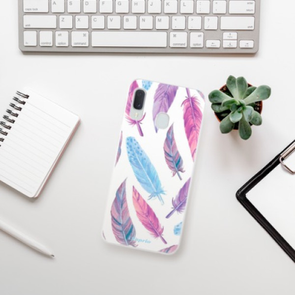 Silikonové pouzdro iSaprio - Samsung Galaxy A20e - Feather Pattern 10