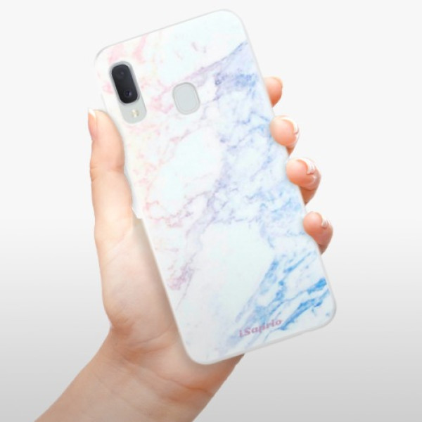 Silikonové pouzdro iSaprio - Samsung Galaxy A20e - Raibow Marble 10