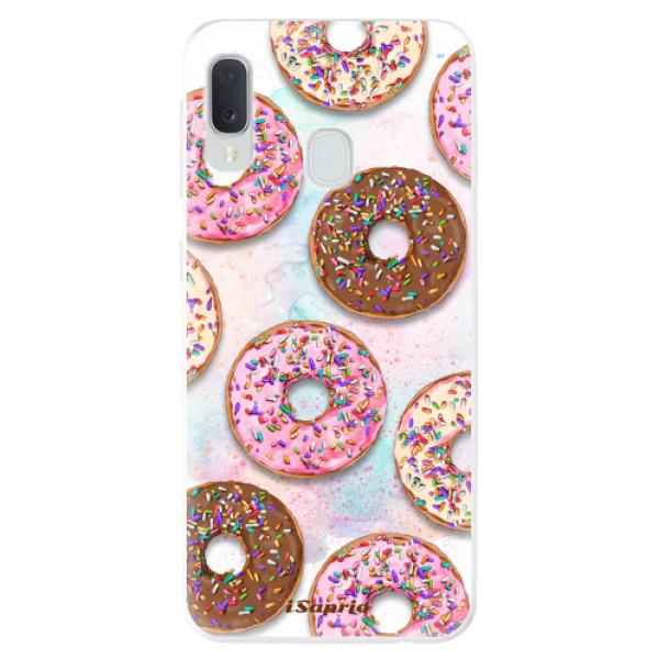 Odolné silikonové pouzdro iSaprio - Donuts 11 na mobil Samsung Galaxy A20e (Odolný silikonový obal, kryt pouzdro iSaprio - Donuts 11 - na mobilní telefon Samsung Galaxy A20e)