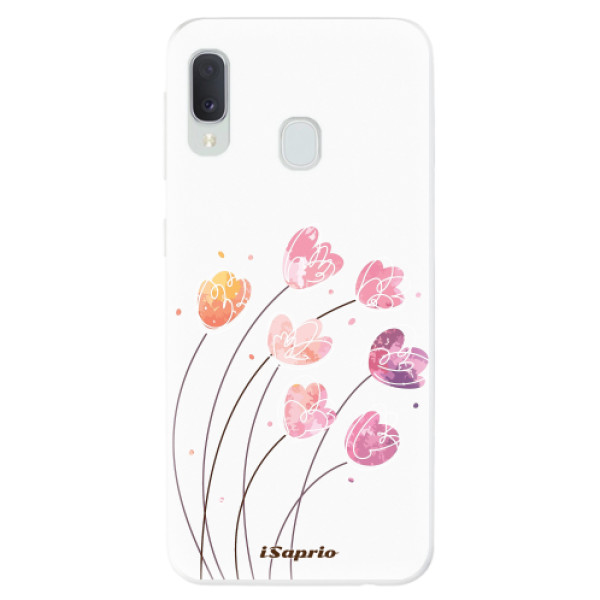 Odolné silikonové pouzdro iSaprio - Flowers 14 - Samsung Galaxy A20e