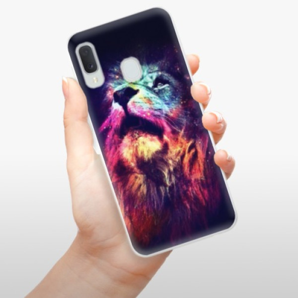 Silikonové pouzdro iSaprio - Samsung Galaxy A20e - Lion in Colors