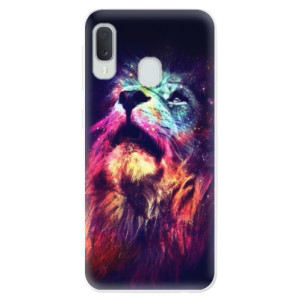 Silikonové pouzdro iSaprio - Samsung Galaxy A20e - Lion in Colors