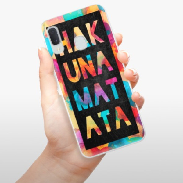 Silikonové pouzdro iSaprio - Samsung Galaxy A20e - Hakuna Matata 01