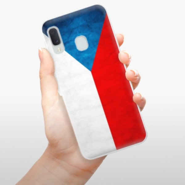 Silikonové pouzdro iSaprio - Samsung Galaxy A20e - Czech Flag