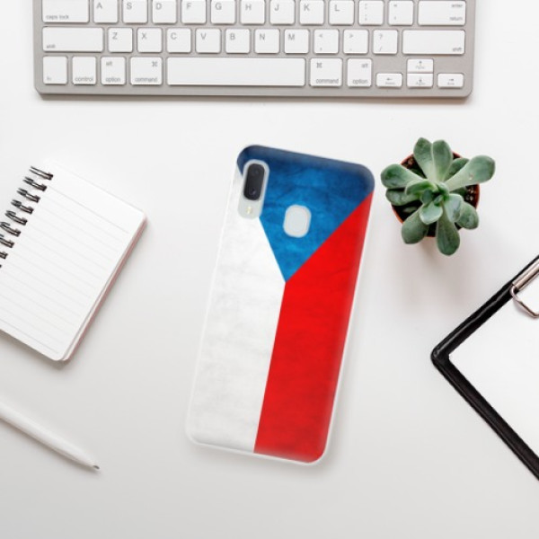 Silikonové pouzdro iSaprio - Samsung Galaxy A20e - Czech Flag