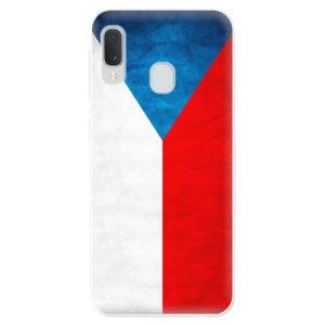Silikonové pouzdro iSaprio - Samsung Galaxy A20e - Czech Flag