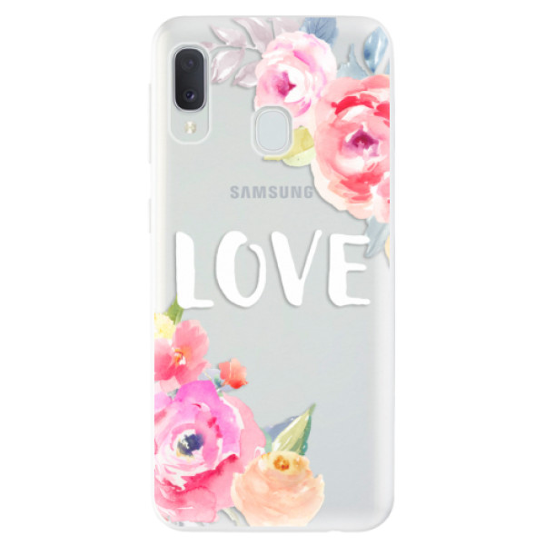 Odolné silikonové pouzdro iSaprio - Love - Samsung Galaxy A20e