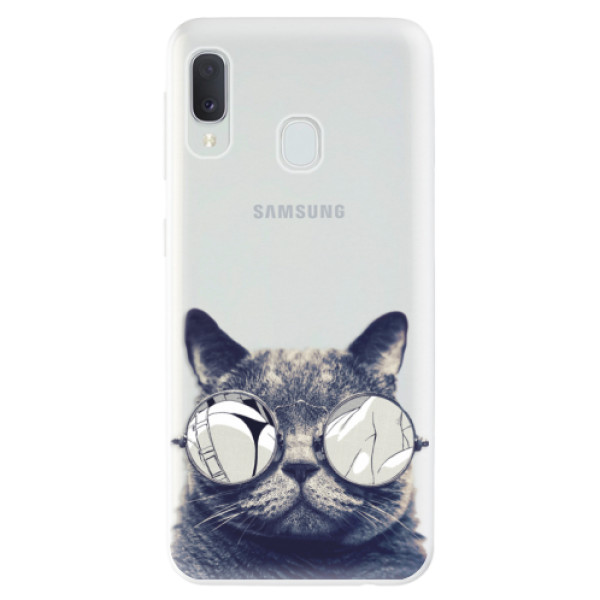 Odolné silikonové pouzdro iSaprio - Crazy Cat 01 na mobil Samsung Galaxy A20e (Odolný silikonový obal, kryt pouzdro iSaprio - Crazy Cat 01 - na mobilní telefon Samsung Galaxy A20e)