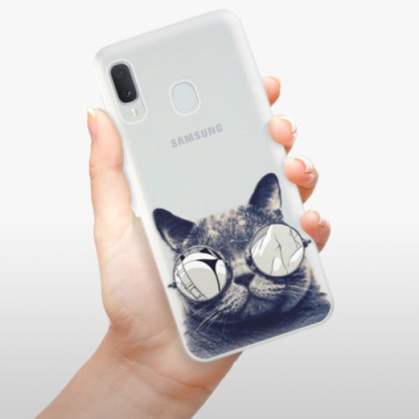 Silikonové pouzdro iSaprio - Samsung Galaxy A20e - Crazy Cat 01