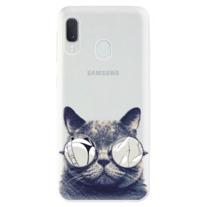 Silikonové pouzdro iSaprio - Samsung Galaxy A20e - Crazy Cat 01