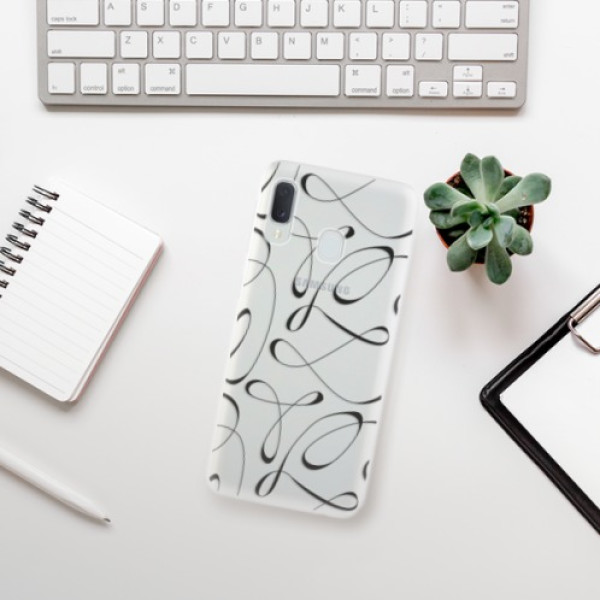 Silikonové pouzdro iSaprio - Samsung Galaxy A20e - Fancy black