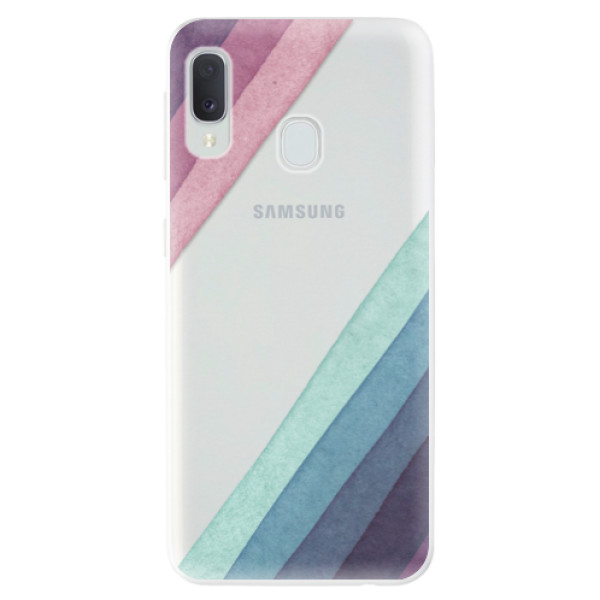 Odolné silikonové pouzdro iSaprio - Glitter Stripes 01 na mobil Samsung Galaxy A20e (Odolný silikonový obal, kryt pouzdro iSaprio - Glitter Stripes 01 - na mobilní telefon Samsung Galaxy A20e)