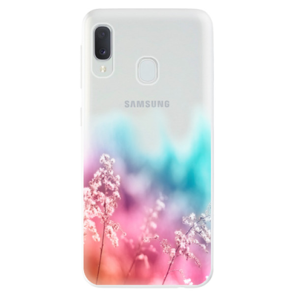 Odolné silikonové pouzdro iSaprio - Rainbow Grass na mobil Samsung Galaxy A20e (Odolný silikonový obal, kryt pouzdro iSaprio - Rainbow Grass - na mobilní telefon Samsung Galaxy A20e)