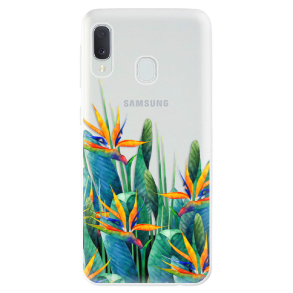 Odolné silikonové pouzdro iSaprio - Exotic Flowers - Samsung Galaxy A20e