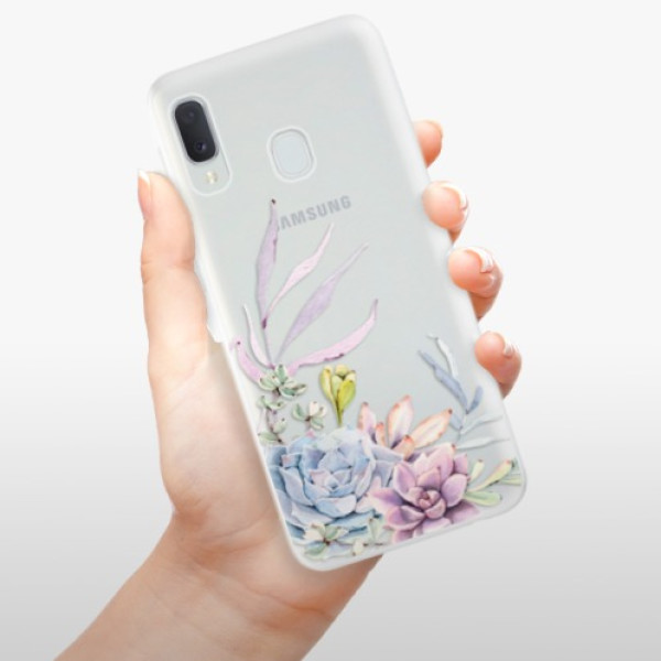 Silikonové pouzdro iSaprio - Samsung Galaxy A20e - Succulent 01