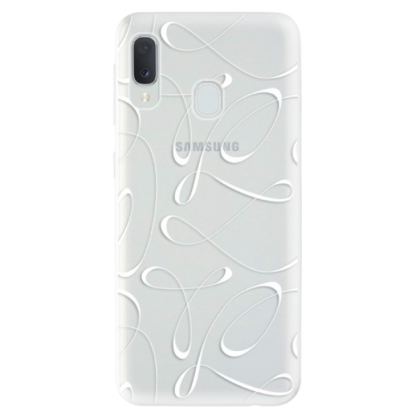 Odolné silikonové pouzdro iSaprio - Fancy - white na mobil Samsung Galaxy A20e (Odolný silikonový obal, kryt pouzdro iSaprio - Fancy - white - na mobilní telefon Samsung Galaxy A20e)