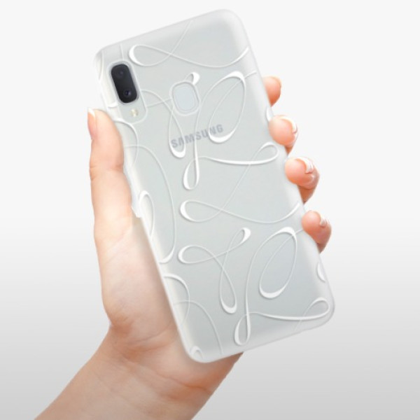 Silikonové pouzdro iSaprio - Samsung Galaxy A20e - Fancy white