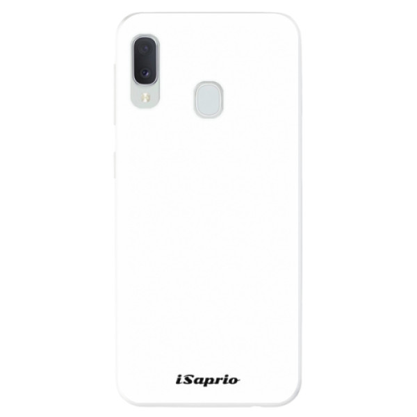 Odolné silikonové pouzdro iSaprio - 4Pure - bílé na mobil Samsung Galaxy A20e (Odolný silikonový obal, kryt pouzdro iSaprio - 4Pure - bílé - na mobilní telefon Samsung Galaxy A20e)