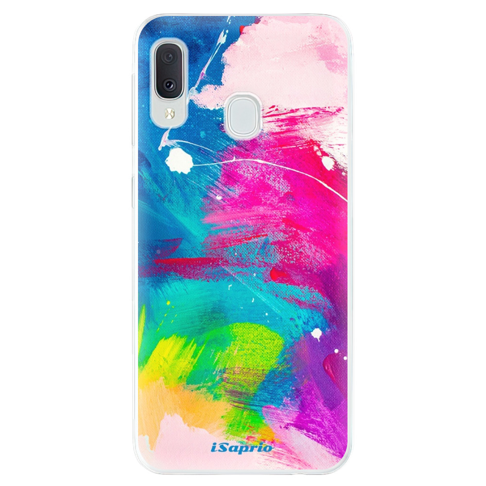 Odolné silikonové pouzdro iSaprio - Abstract Paint 03 - Samsung Galaxy A20e