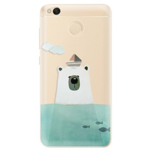 Odolné silikonové pouzdro iSaprio - Bear With Boat na mobil Xiaomi Redmi 4X