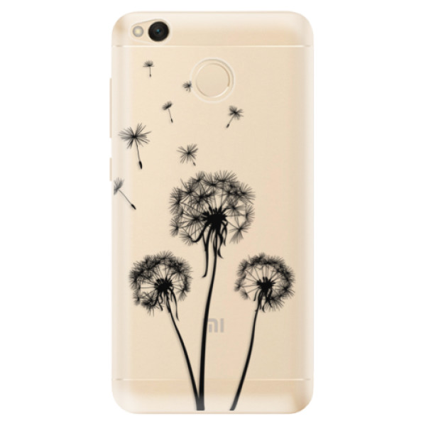 Odolné silikonové pouzdro iSaprio - Three Dandelions - black - Xiaomi Redmi 4X