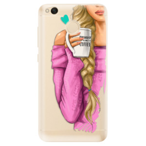 Odolné silikonové pouzdro iSaprio - My Coffe and Blond Girl na mobil Xiaomi Redmi 4X