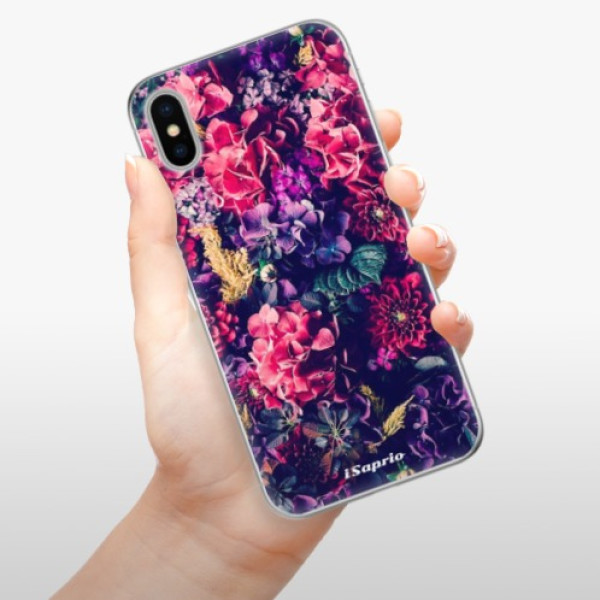 Silikonové pouzdro iSaprio - Apple iPhone X - Flowers 10