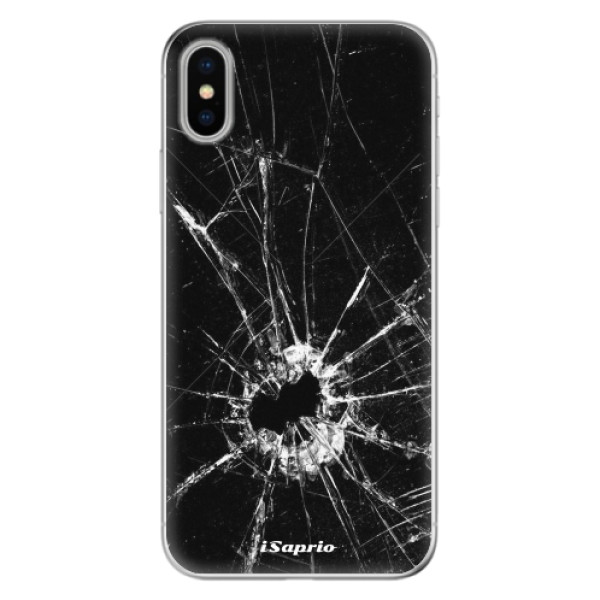 Odolné silikonové pouzdro iSaprio - Broken Glass 10 na mobil Apple iPhone X (Odolný silikonový obal, kryt pouzdro iSaprio - Broken Glass 10 - na mobilní telefon Apple iPhone X)