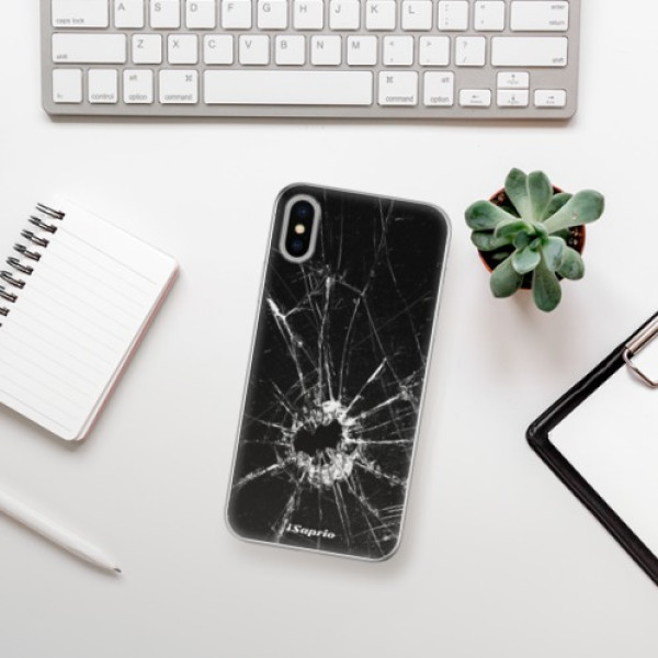 Silikonové pouzdro iSaprio - Apple iPhone X - Broken Glass 10